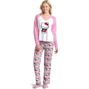 Hello Kitty Women's 3 Piece V-Neck Pajama Set with Slipper Light Pink - Pyjamas - $29.40  ~ 25.25€