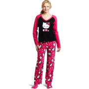 Hello Kitty Women's 3 Piece V-Neck Pajama Set with Slipper Pink - Pajamas - $29.40 