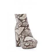 High Heel Platform Ankle Booties - Boots - $34.99 