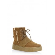 High Top Lace Up Creeper Sneakers - Sneakers - $24.99 