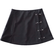 High waist 90s side slits short skirt - Skirts - $25.99 