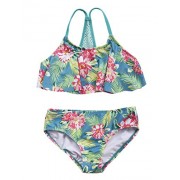 Hilor Girl's Bikini Swimsuits Ruffle Flounce Two Piece Beach Swimwear Tankini Set - Swimsuit - $19.99 