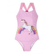 Hilor Girl's One Piece Swimsuit Bikini Swimwear Kids Monokini UPF 50+ - Swimsuit - $11.99 