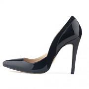 HooH Women's Suede Splicing OL Pointed-toe Stiletto Dress Pump - Shoes - $36.99 