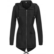 Hount Women's Waterproof Lightweight Active Outdoor Raincoat with Hood Long Rain Jacket - Jacken und Mäntel - $19.99  ~ 17.17€