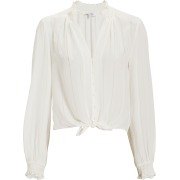 INTERMIX Amy Tie Front Top - 長袖シャツ・ブラウス - 