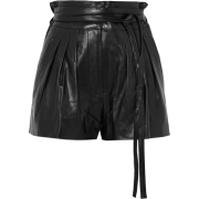 IRO Stable pleated leather shorts - Hlače - kratke - 