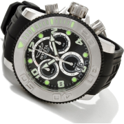 Invicta 1063 Mid Size Sea Hunter Stainless Steel Swiss Made Quartz Chrono Retrograde Poly Strap Watch - Watches - $339.99 