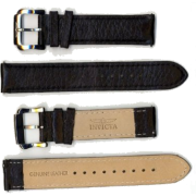 Invicta Genuine Unisex 18mm Black Leather Watch Strap ISBL18 - Watches - $24.99 