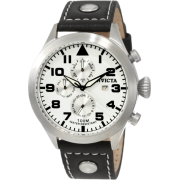 Invicta Men's 0351 II Collection Black Leather Watch - Watches - $76.48 