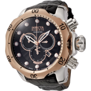 Invicta Men's 0360 Reserve Collection Venom Chronograph Black Leather Watch - Watches - $340.38 