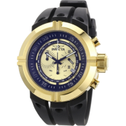 Invicta Men's 0844 Force Collection Chronograph Gold Dial Black Polyurethane Watch - Watches - $132.00 