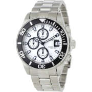 Invicta Men's 1007 Pro Diver Chronograph White Dial Stainless Steel Watch - Watches - $129.99 