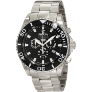 Invicta Men's 1020 Pro Diver Reserve Chronograph Black Dial Stainless Steel Watch - Watches - $299.99 