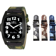 Invicta Men's 1026 Lupah Green Camouflage Leather Interchangeable Strap Watch Set - Watches - $79.99 