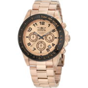 Invicta Men's 10705 Speedway Chronograph Rose Dial 18k Rose Gold Ion-Plated Stainless Steel Watch - Watches - $74.00 