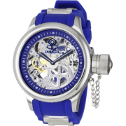 Invicta Men's 1089 Russian Diver Mechanical Skeleton Dial Blue Polyurethane Watch - Watches - $169.99 