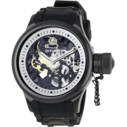 Invicta Men's 1091 Russian Diver Mechanical Skeleton Dial Black Polyurethane Watch - Watches - $152.57 