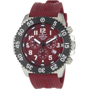 Invicta Men's 1105 Pro Diver Chronograph Burgundy Dial Rubber Watch - Watches - $74.99 