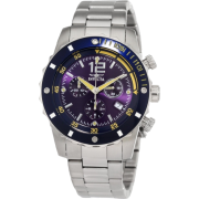 Invicta Men's 1246 II Collection Chronograph Blue Dial Stainless Steel Watch - Watches - $119.99 