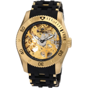 Invicta Men's 1261 Sea Spider Mechanical Skeleton Dial Black Polyurethane Watch - Watches - $169.99 