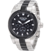 Invicta Men's 1337 Speedway Chronograph Black Carbon Fiber Dial Stainless Steel Watch - Watches - $108.86 