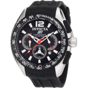 Invicta Men's 1453 S1 Racing Team Chronograph Black Dial Black Polyurethane Watch - Watches - $99.78 