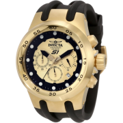 Invicta Men's 1511 Specialty Chronograph Gold Dial Black Polyurethane Watch - Watches - $159.00 