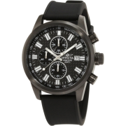 Invicta Men's 1679 Specialty Chronograph Black Textured Dial Black Polyurethane Watch - Watches - $88.00 