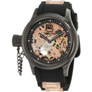 Invicta Men's 1847 Russian Diver Left Handed Mechanical Skeleton Dial Black Polyurethane Watch - Watches - $173.71 