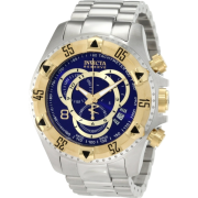 Invicta Men's 1878 Reserve Chronograph Blue Dial Stainless Steel Watch - Watches - $224.00 