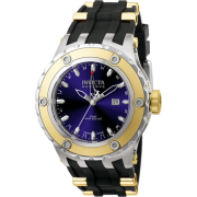 Invicta Men's 6179 Reserve Collection GMT 18k Gold-Plated and Stainless Steel Black Rubber Watch - Watches - $235.99 