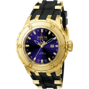 Invicta Men's 6185 Reserve Collection GMT 18k Gold-Plated Stainless Steel Black Rubber Watch - Watches - $294.70 