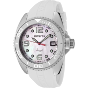 Invicta Women's 0481 Angel Collection Stainless Steel White Polyurethane Strap Watch - Watches - $99.95 