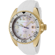 Invicta Women's 0484 Angel Collection 18k Gold-Plated White Rubber Watch - Watches - $79.95 