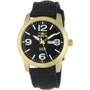 Invicta Women's 1051 Specialty Black Canvas 18k Gold-Plated Watch - Watches - $57.69 