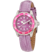 Invicta Women's 11713 Pro Diver Mini Purple Dial Lilac Leather Watch - Watches - $61.11 