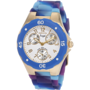 Invicta Women's 1496 Angel White Dial Multi-Blue and Purple Colored Rubber Watch - Watches - $59.95 