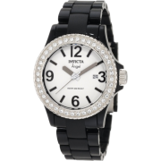 Invicta Women's 1633 Angel Collection Crystal-Accented Black Watch - Watches - $71.79 