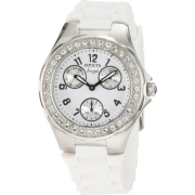 Invicta Women's 1648 Angel Crystal Accented White Dial White Silicone Watch - Watches - $65.00 