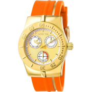 Invicta Women's 5926 Lady Wildflower Collection Gold-Tone Stainless Steel Orange Watch - Watches - $89.99 