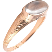 Italian1690s RockCrystal devotional ring - Rings - 