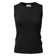 JJ Perfection Women's Basic Round Neck Sleeveless Soft Knit Sweater Vest - Košulje - kratke - $14.94  ~ 94,91kn