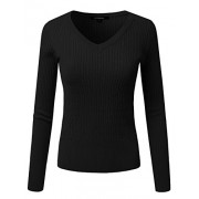 JJ Perfection Women's Classic Long Sleeve V-Neck Cable Knit Sweater - Košulje - kratke - $15.99  ~ 101,58kn