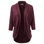 JJ Perfection Women's Draped 3/4 Dolman Sleeve Open Front Cardigan - Košulje - kratke - $19.99  ~ 126,99kn