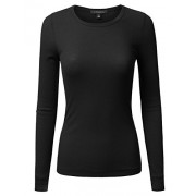 JJ Perfection Women's Knit Long Sleeve Crew Neck Thermal Top - Košulje - kratke - $9.99  ~ 63,46kn