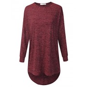 JJ Perfection Women's Marled 3/4 Sleeve High Low Oversized Crewneck Sweater - Košulje - kratke - $19.99  ~ 126,99kn