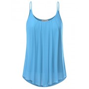 JJ Perfection Women's Pleated Chiffon Layered Cami Tank Top - Košulje - kratke - $15.99  ~ 101,58kn