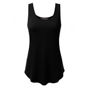 JJ Perfection Women's Round Neck Lightweight Basic Tank Top w/Rounded Hem - Košulje - kratke - $13.99  ~ 88,87kn