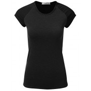 JJ Perfection Women's Short Sleeve Slim Fit Baseball Jersey Raglan T-Shirt - 半袖シャツ・ブラウス - $8.99  ~ ¥1,012
